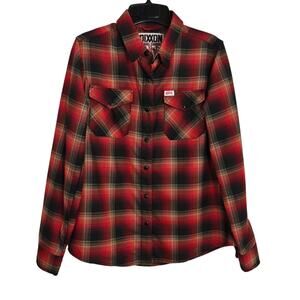 Dixxon Flannel GWAR Scumdogs of the Universe Shirt Womens Size Medium Pearl Snap